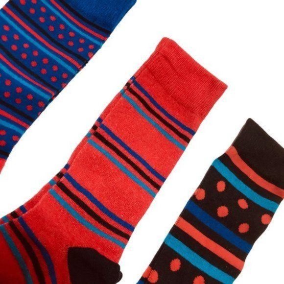 CARNABY SOCK CO W1 London 3-Pack Men's Socks Gift Set Size 8-12 Stylish - Picture 6 of 6